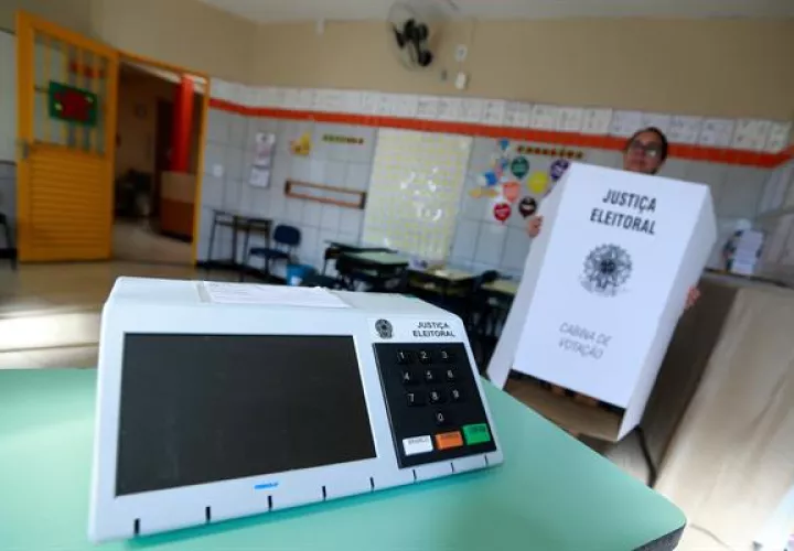 La urna electrónica  permite que el voto sea auditable. Foto: EFE