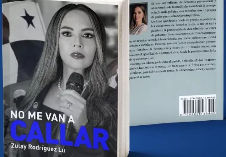 Portada y contraportada de el libro 'No me van a callar'.  Cortesía