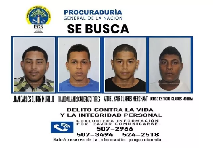 Requeridos por el asesinato de Israel Iván Duque en el corregimiento de Calidonia. 