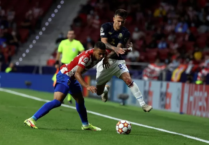 Atlético de Madrid acabó empatando en casa 1-1 con el Porto. Foto: EFE