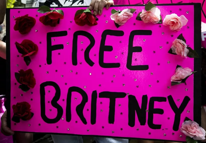 Manifestaciones en defensa de Britney Spears este verano en Estados Unidos. EFE