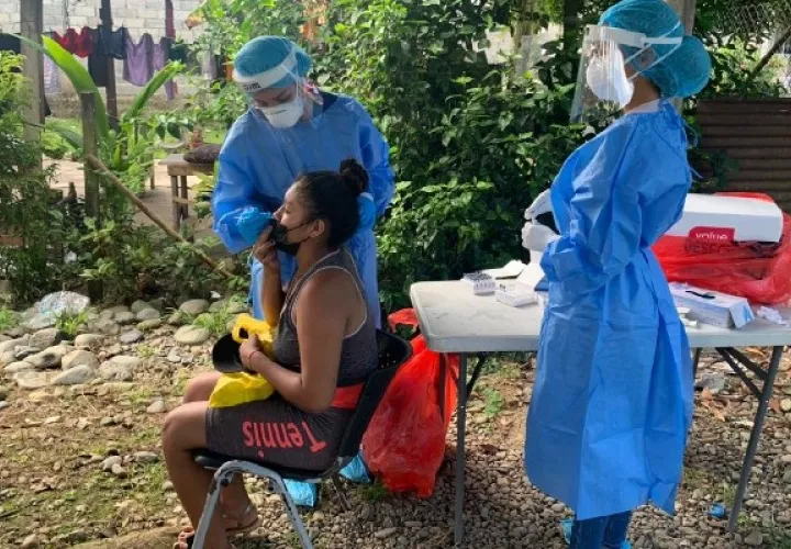  Los Equipos de Respuesta Rápida siguen en la búsqueda activa de casos en Bocas del Toro. Foto: Cortesía Minsa