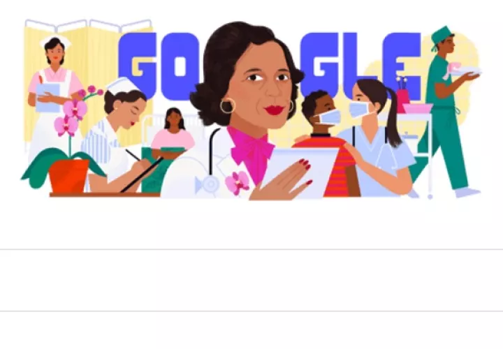 Doodle que aparece en la página de búsqueda de Google. 