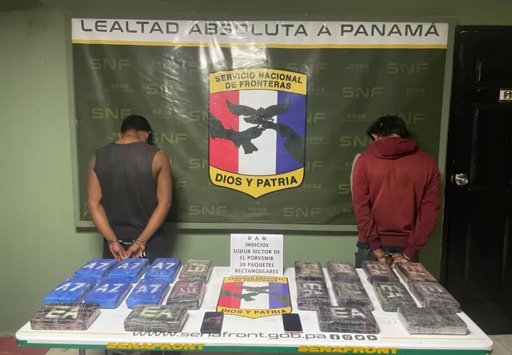 Los detenidos y las evidencias fueron puestos a órdenes de las autoridades competentes. Foto: Cortesía Senafront