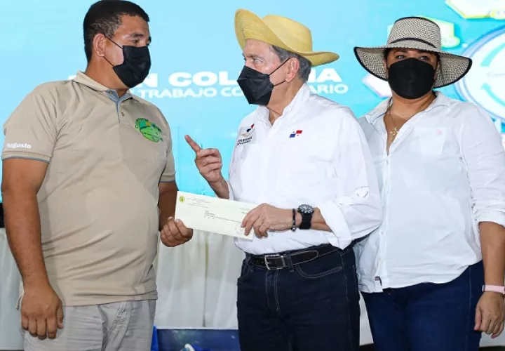 El presidente Laurentino Cortizo cerró hoy una gira de trabajo comunitario en la provincia de Los Santos. Foto: Cortesía Presidencia