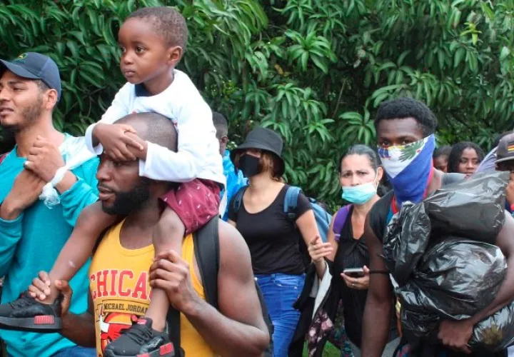 Estos migrantes ya están en el sur de México. Desde septiembre, Panamá solo permite el ingreso de 500 migrantes diarios de Colombia. EFE