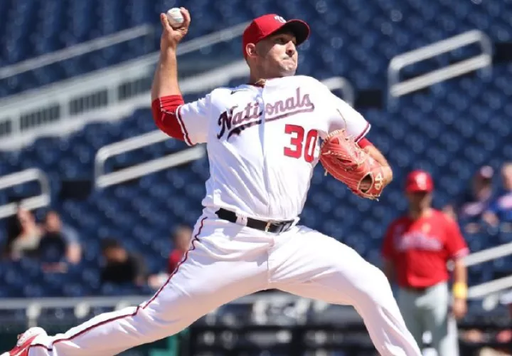 Paolo Espino, el lanzador panameño más regular en MLB, se fue sin decisión ante los Filis,  la semana pasada. Foto: Cortesía