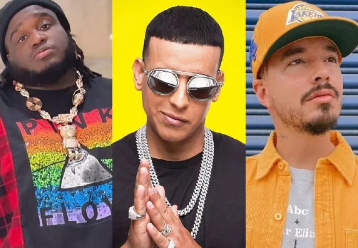 'Sech', Daddy Yankee y J Balvin. Fotos: Archivo