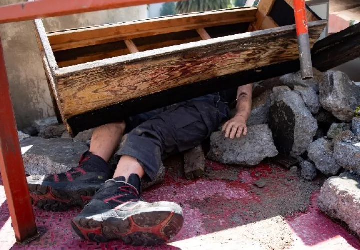 En la Ciudad de México participaron 6,8 millones de personas en el simulacro de terremoto. Foto: EFE