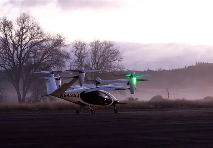 Avión eléctrico de despegue y aterrizaje vertical (eVTOL). EFE