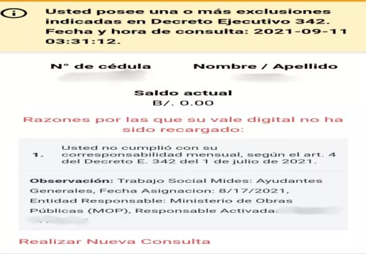 A quienes expresaron haber cumplido con su labor institucional la plataforma les indicaba que habían incumplido. Foto: Mayra Madrid