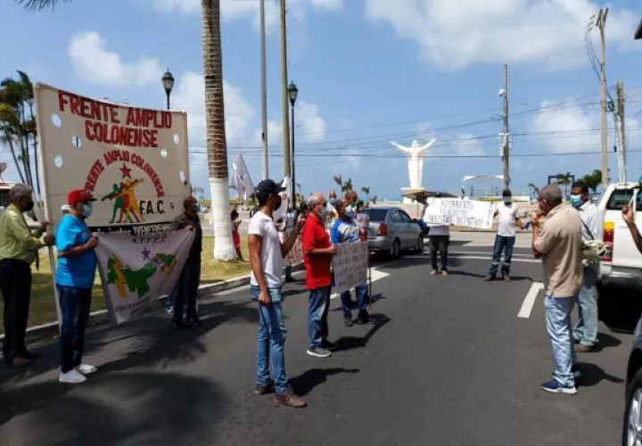 Este miércoles las agrupaciones colonenses se ubicarán en el área de Los Cuatro Altos donde harán una concentración. Foto: Diomedes Sánchez