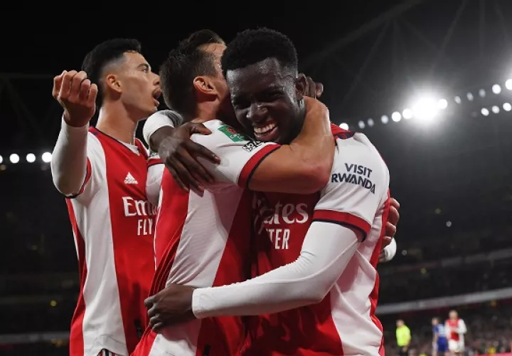 Arsenal ganó en casa 2-0 ante el Leeds United. Foto: EFE