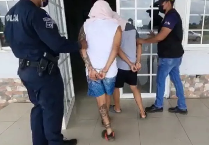 Ambos detenidos fueron identificados con los alias de  “Luisito” y “Harold”. Foto: Eric A. Montenegro 