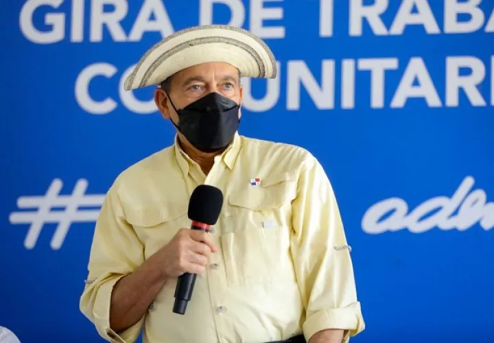 El presidente Laurentino Cortizo participó ayer en una Gira de Trabajo Comunitario (GTC) en Soná, provincia de Veraguas. Foto: Cortesía @NitoCortizo