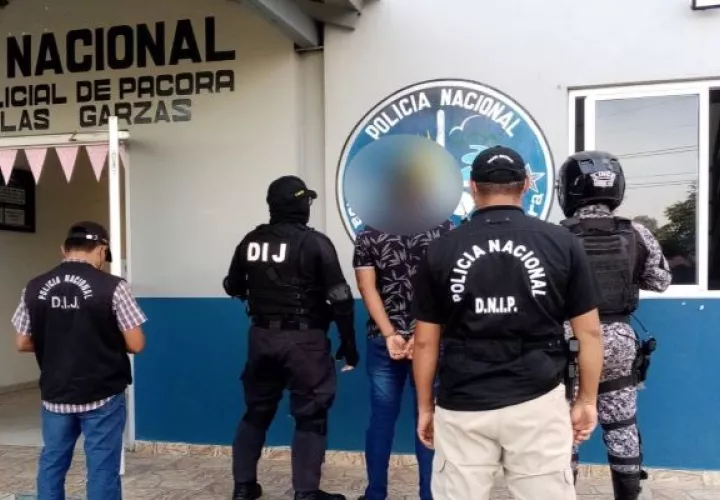 Uno de los implicados en la muerte del adulto mayor en Pedasí fue detenido en Las Garzas de Pacora. Foto: Cortesía Proteger y Servir