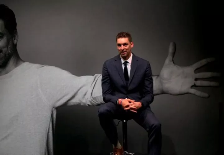 Pau Gasol dijo sentirse "agradecido y afortunado" por haber tenido "una carrera tan larga". Foto: EFE