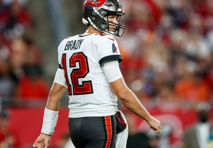 Brady regresa al Gillette Stadium por primera vez como miembro del equipo visitante. Foto Cortesía: @Buccaneers