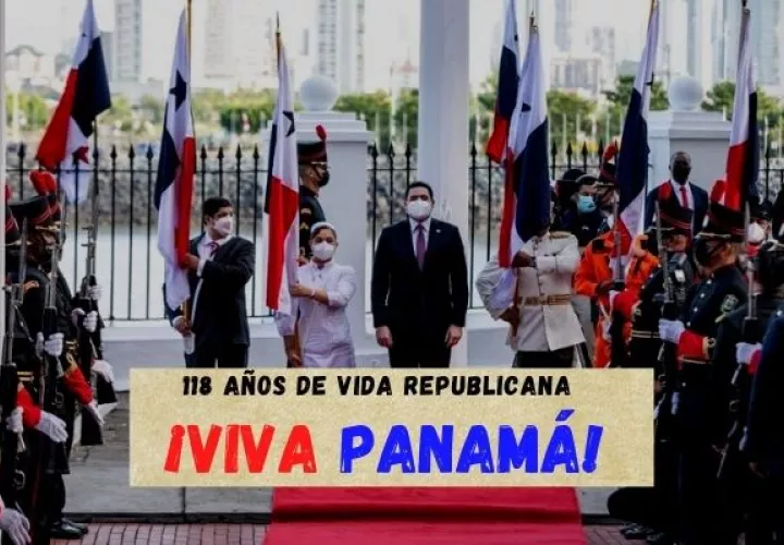 Panameños conmemoran los 118 años de Separación de Panamá de Colombia. Foto: Cortesía Presidencia