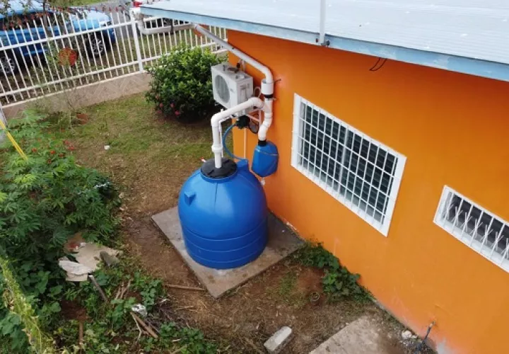  Sistema de Captación y Aprovechamiento de Agua Lluvia (SCALL). Foto: MiAmbiente