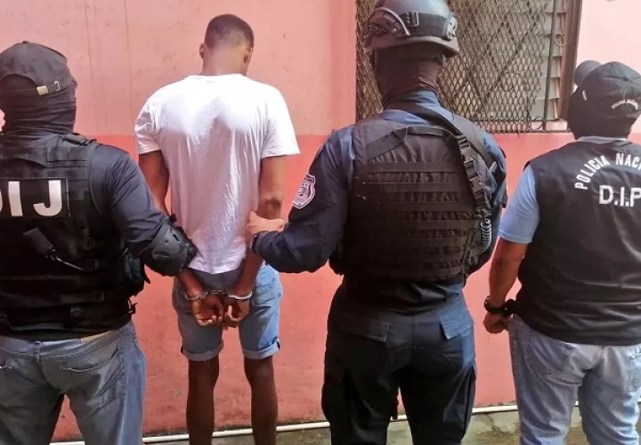 "Nick" fue aprehendido en el corregimiento de Santa Ana. Foto: Cortesía Ministerio Público