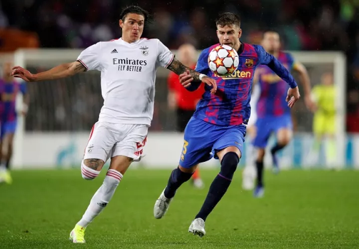 Barcelona empató en casa 0-0 con el Benfica. Foto: EFE