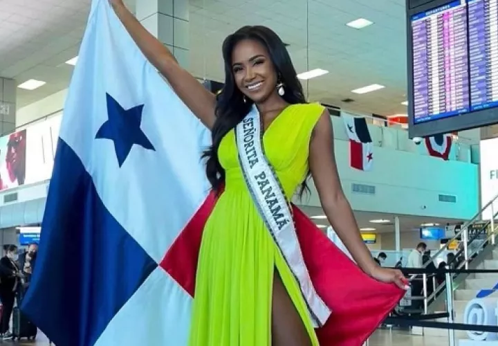 Brenda Smith en el Aeropuerto Internacional de Tocumen. Foto: Instagram / Señorita Panamá