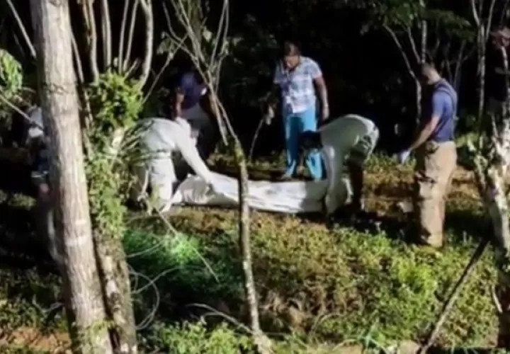 El vehículo se salió de la vía y  fue a dar a un barranco en esta vía rápida. Foto: Diomedes Sánchez