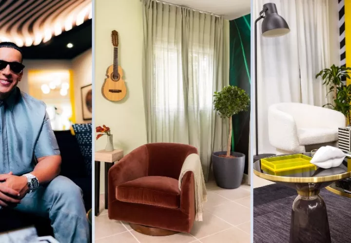 Daddy Yankee e imágenes de la casa. Foto: Twitter-@airbnb/ Inatagra: @daddyyankee