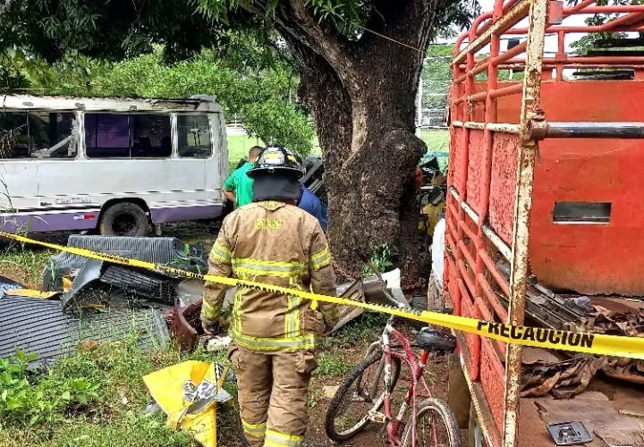 Al lugar del incidente llegaron miembros de la Oficina de Seguridad de los Bomberos. Foto: Thays Domínguez