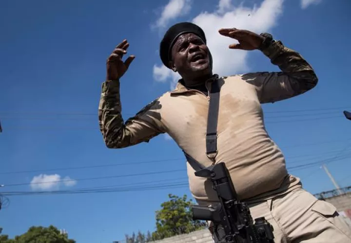 El líder de la principal banda armada de Haití, Jimmy Cherizier, alias Barbecue. EFE