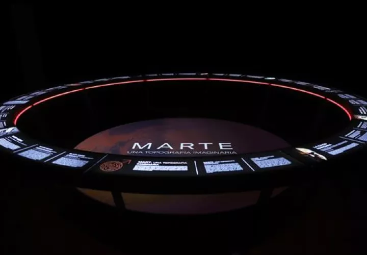 Imagen de archivo de una exposición sobre Marte.EFE