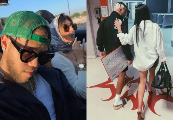 Mia Khalifa y Jhay Cortez. Fotos: Instagram