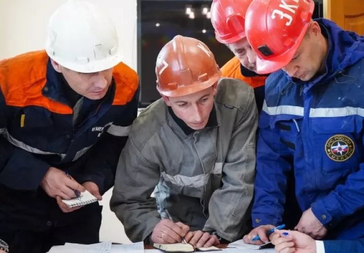 Tragedia en la mina de carbón "Listviázhnaya" en Siberia. Foto: EFE