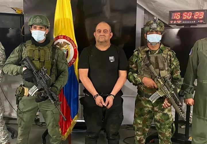 Dairo Antonio Úsuga David, alias "Otoniel", líder del Clan del Golfo, fue capturado el pasado 23 de octubre. Foto: EFE