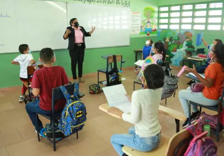 Más del 60% de las escuelas culminarán el año escolar 2021 con estudiantes dentro de sus aulas. Foto: Cortesía