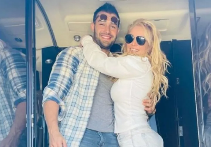 Sam Asgharin y Britney Spears. Foto: Instagram