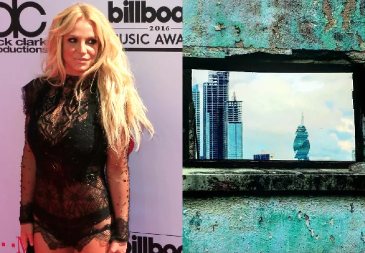 Britney Spears y la fotografía que publicó. Fotos: Archivo / EFE / @keidymoreno19