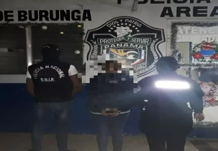 Dos personas fueron detenidas en el sector de Burunga. Foto: Proteger y Servir