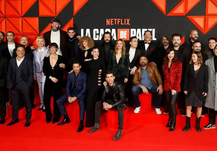 Equipo de 'La casa de papel'. Foto: EFE
