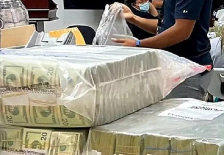Los cerca de $10 millones incautados al Clan del Golfo en Panamá demuestra su poderío. Foto: Cortesía Senan