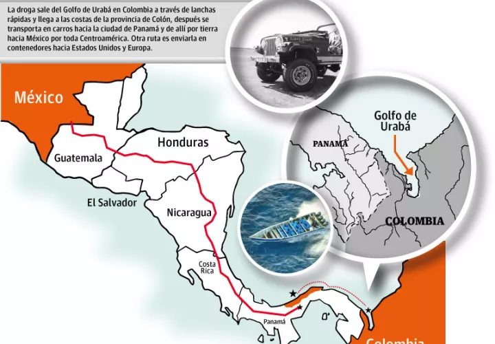 Las costas del Caribe panameño parecen una ruta obligada de la droga del Clan del Golfo. 