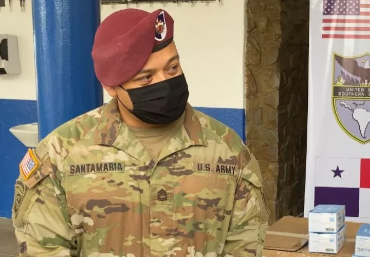  El Sargento del Comando Sur, Cipriano Santamaría, dijo que es un honor apoyar a Panamá. Foto: José Vásquez  