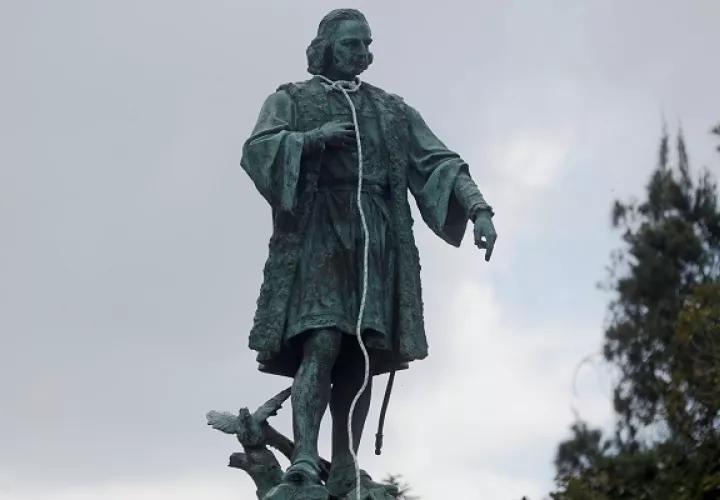 La figura de Cristóbal Colón aún genera debate.  Foto: EFE