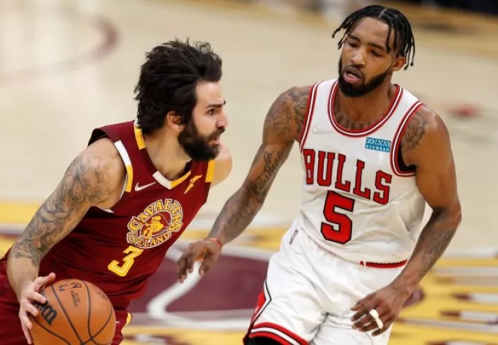 Derrick Jones Jr. (5) de los Chicago Bulls. Foto.EFE