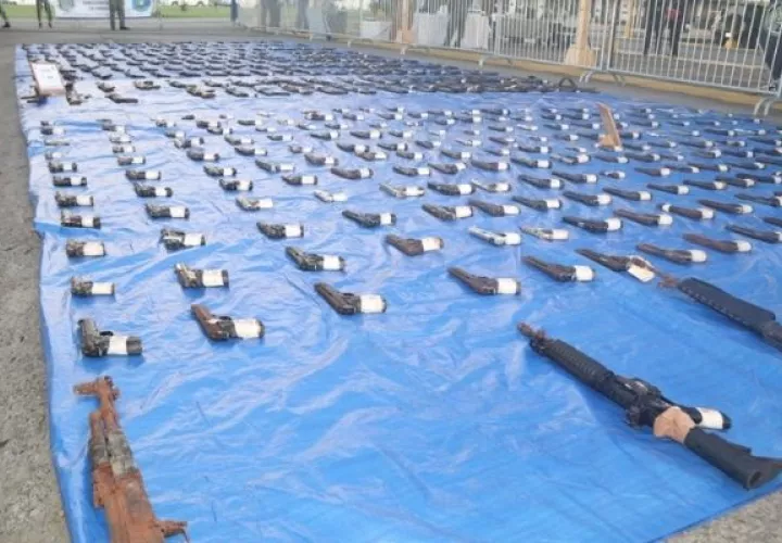Se destruyeron más de mil armas de fuego. Foto: Cortesía