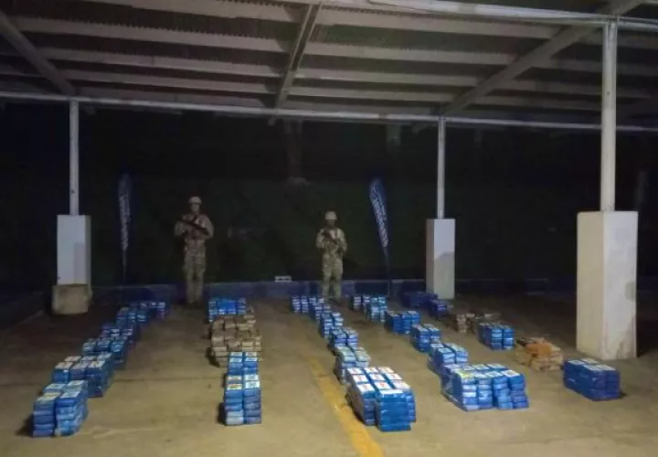 El contenedor donde se encontraba la supuesta droga venía de Centroamérica con tránsito por Panamá y destino Europa. Foto: Senan