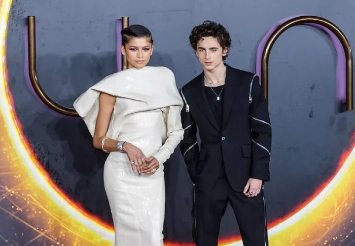  Zendaya y Timothee Chalamet, miembros del elenco de 'Dune'. Foto: EFE / EPA / VICKIE FLORES
