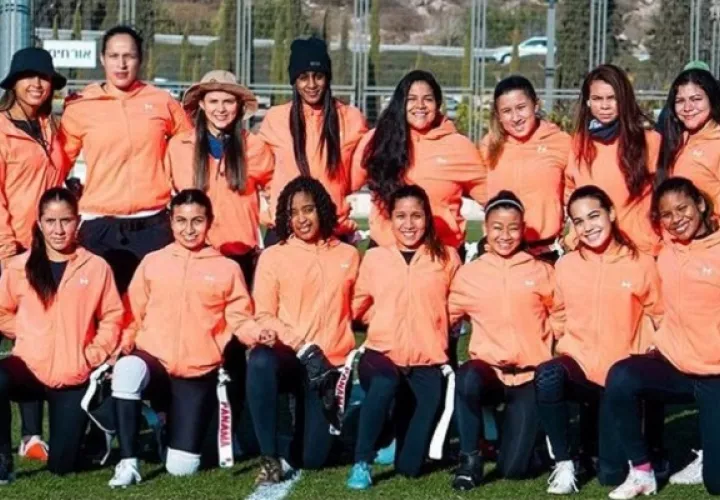 Equipo de flag football femenino de Panamá. Foto: Cortesía