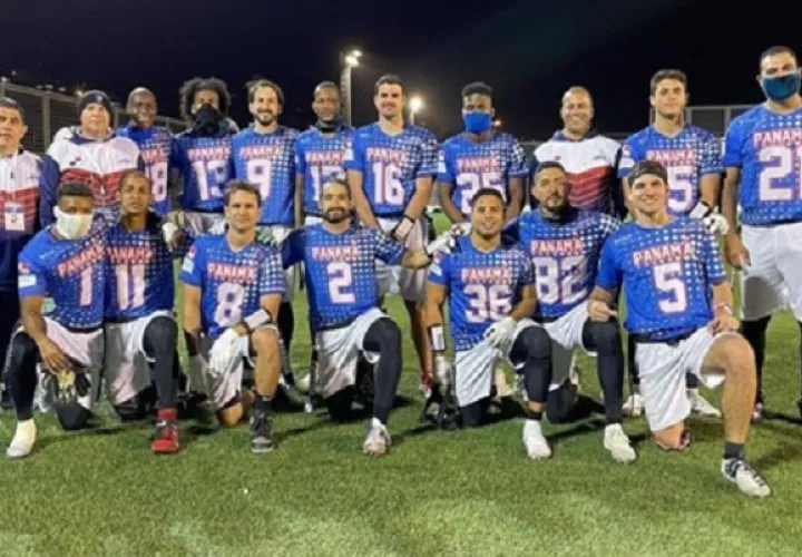 Equipo de flag football masculino de Panamá. Foto: Cortesía